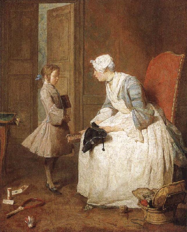 Jean Baptiste Simeon Chardin The gouvernante Sweden oil painting art